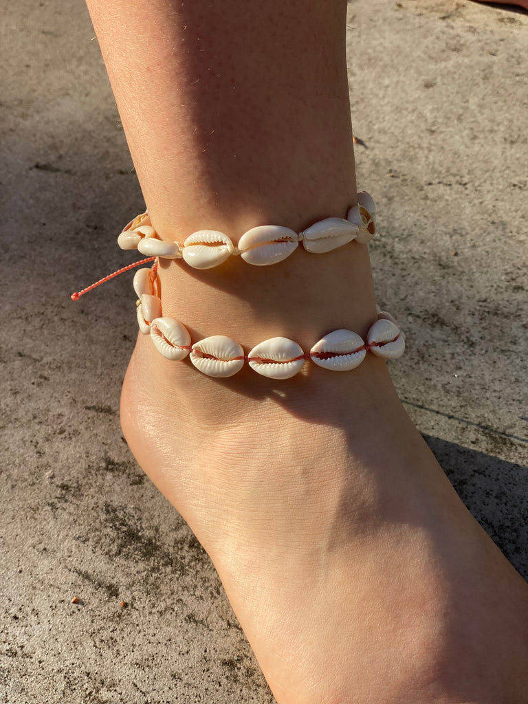 Cowrie Seashell Anklets